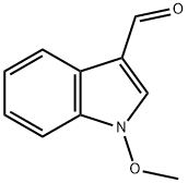 1-甲氧基吲哚-3-甲醛 结构式