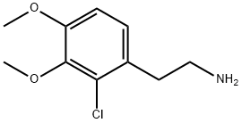 2-(2-氯-3,4-二甲氧基)苯乙胺 结构式