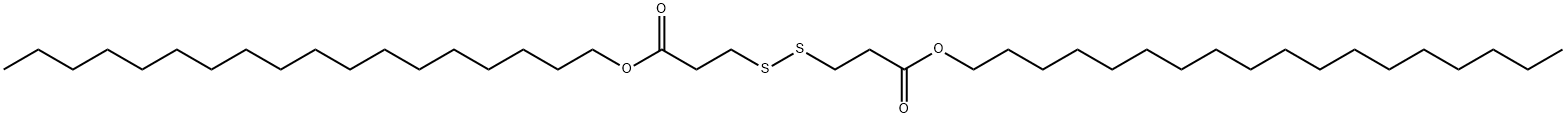丁酸-3,3-二硫代双-双十八醇酯 结构式