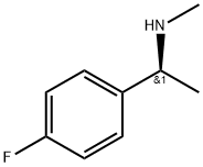 (S)-N-甲基-1-(4-氟苯基)乙胺 结构式