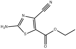 5-Thiazolecarboxylicacid,2-amino-4-cyano-,ethylester(9CI) 结构式