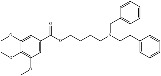 3,4,5-Trimethoxybenzoic acid 4-(benzylphenethylamino)butyl ester 结构式