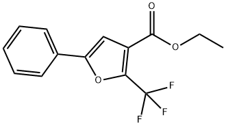 5-PHENYL-2-TRIFLUOROMETHYL-FURAN-3-CARBOXYLIC ACID ETHYL ESTER 结构式