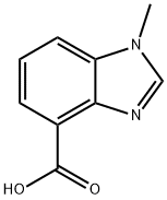 1-甲基-1H-苯并咪唑-4-羧酸 结构式