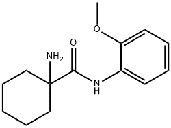 Cyclohexanecarboxamide, 1-amino-N-(2-methoxyphenyl)- (9CI) 结构式