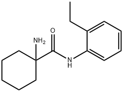 Cyclohexanecarboxamide, 1-amino-N-(2-ethylphenyl)- (9CI) 结构式