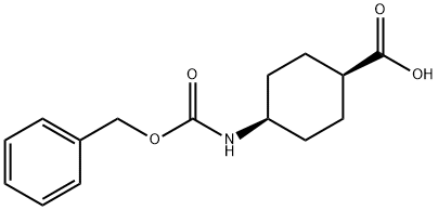顺-4-(苄氧羰基氨基)环己烷甲酸 结构式