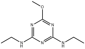 2-甲氧基-4，6-双(乙氨基)均三嗪 结构式