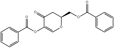 4H-Pyran-4-one, 5-(benzoyloxy)-2-(benzoyloxy)methyl-2,3-dihydro-, (S)- 结构式