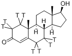 TESTOSTERONE, [1,2,6,7-3H] 结构式