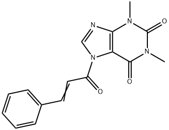 1H-Purine-2,6-dione,  3,7-dihydro-1,3-dimethyl-7-(1-oxo-3-phenyl-2-propenyl)-  (9CI) 结构式