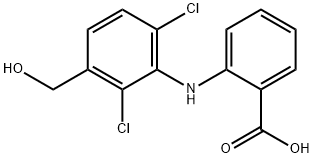2-[[2,6-Dichloro-3-(hydroxymethyl)phenyl]amino]benzoic Acid 结构式