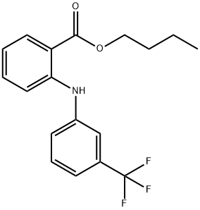 氟灭酸丁酯 结构式