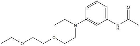 N-[3-[[2-(2-ethoxyethoxy)ethyl]ethylamino]phenyl]acetamide 结构式