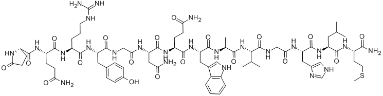 (TYR4)-BOMBESIN 结构式