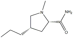 2-Pyrrolidinecarboxamide,1-methyl-4-propyl-,cis-L-(8CI) 结构式