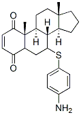 7-(4'-amino)phenylthioandrostenedione 结构式