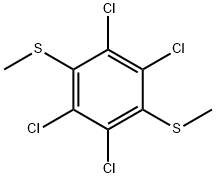 1,4-bis(methylthio)-2,3,5,6-tetrachlorobenzene 结构式