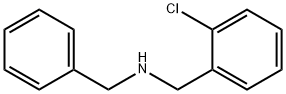 N-苄基-1-(2-氯苯基)甲胺 结构式