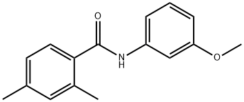 Benzamide, N-(3-methoxyphenyl)-2,4-dimethyl- (9CI) 结构式