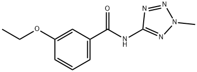 3-乙氧基-N-(2-甲基-2H-1,2,3,4-四唑-5-基)苯甲酰胺 结构式