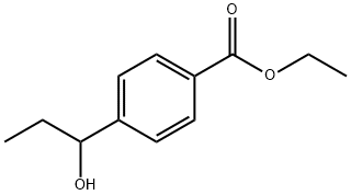 Benzoic acid, 4-(1-hydroxypropyl)-, ethyl ester (9CI) 结构式