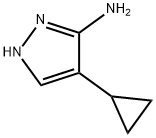 3-氨基-4-环丙基-1H-吡唑 结构式