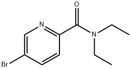 5-溴-N,N-二乙基吡啶甲酰胺 结构式