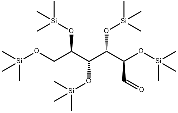 2-O,3-O,4-O,5-O,6-O-Pentakis(trimethylsilyl)-D-glucose 结构式
