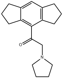 1-[(1,2,3,5,6,7-Hexahydro-s-indacen)-4-yl]-2-(1-pyrrolidinyl)ethanone 结构式