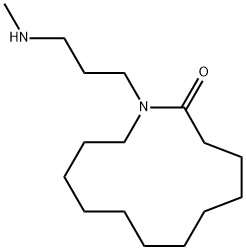 1-[3-(Methylamino)propyl]azacyclotridecan-2-one 结构式