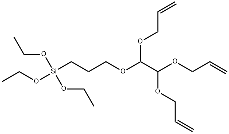 9,10-bis(allyloxy)-4,4-diethoxy-3,8,11-trioxa-4-silatetradec-13-ene 结构式