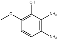 Phenol,  2,3-diamino-6-methoxy- 结构式