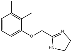 4,5-dihydro-2-[(2,3-dimethylphenoxy)methyl]-1H-imidazole 结构式