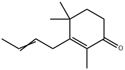 (Z)-3-(2-butenyl)-2,4,4-trimethylcyclohex-2-en-1-one 结构式