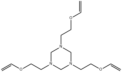 1,3,5-tris(2-ethenoxyethyl)-1,3,5-triazinane 结构式