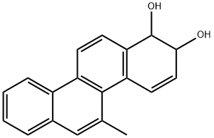 1,2-dihydro-1,2-dihydroxy-5-methylchrysene 结构式