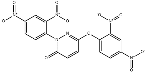 6-(2,4-Bis(hydroxy(oxido)amino)phenoxy)-2-(2,4-bis(hydroxy(oxido)amino )phenyl)-3(2H)-pyridazinone 结构式