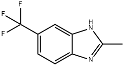 2-甲基-5-三氟甲基-1H-苯并咪唑 结构式