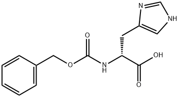 N(Α)-苄氧羰基-D-组氨酸 结构式