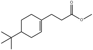 4-tert-Butyl-1-cyclohexene-1-propionic acid methyl ester 结构式