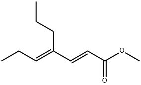 (2E,4E)-4-Propyl-2,4-heptadienoic acid methyl ester 结构式