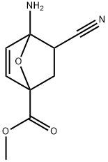 7-Oxabicyclo[2.2.1]hept-2-ene-1-carboxylicacid,4-amino-5-cyano-,methyl 结构式