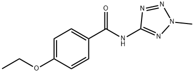 Benzamide, 4-ethoxy-N-(2-methyl-2H-tetrazol-5-yl)- (9CI) 结构式