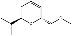 2H-Pyran,3,6-dihydro-6-(methoxymethyl)-2-(1-methylethyl)-,(2R,6R)-(9CI) 结构式