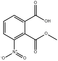 2-(甲氧羰基)-3-硝基苯甲酸 结构式