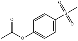 4-ACETOXYPHENYL METHYL SULFONE 结构式