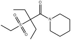 1-(Ethylsulfonyl)-1-ethylpropylpiperidino ketone 结构式