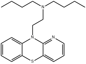 10-(2-Dibutylaminoethyl)-10H-pyrido[3,2-b][1,4]benzothiazine 结构式