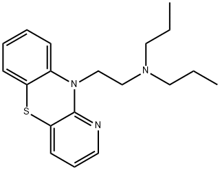 10-(2-Dipropylaminoethyl)-10H-pyrido[3,2-b][1,4]benzothiazine 结构式